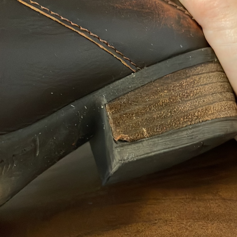 Mas Artisan Moki Brown Leather Ankle Booties - Picture 9 of 10